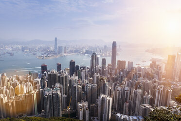 China, Hong Kong, Victoria Harbour and Kowloon - HSIF000410