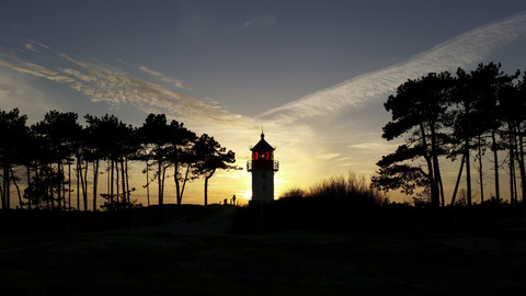 Leuchtturm Gellen, Insel Hiddensee, Mecklenburg Vorpommern, Deutschland, lizenzfreies Stockfoto