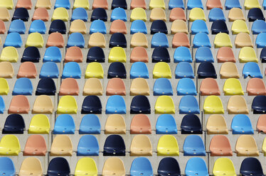 Colorful empty seats, grandstand - GUF000197