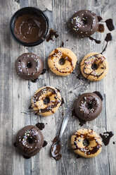 Different doughnuts sprinkled with hundreds and thousands - SARF002483