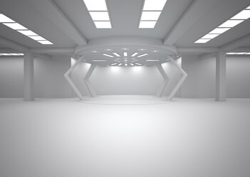 Empty futuristic room, 3D Rendering - ALF000672