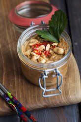 Preserving jar of peanut chili dip - SBDF002670