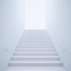 3D Rendering, staircase, bright, upwards - UWF000757