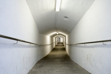 Spain, Ibiza, Eivissa, illuminated underpass - NDF000566