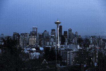 USA, Washington, Seattle, Cityscape at night - NGF000254