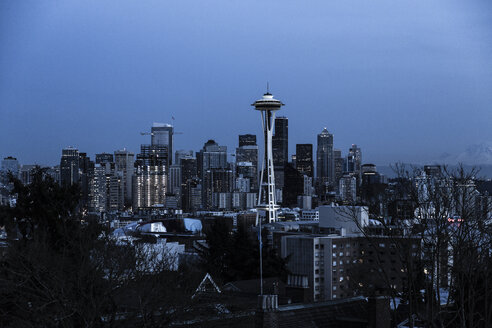USA, Washington, Seattle, Cityscape at night - NGF000254