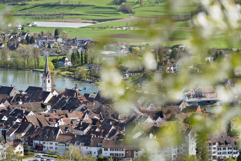 Schweiz, Schaffhausen, Blick auf die Stadt - SHF001845