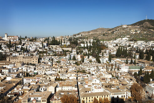 Spanien, Andalusien, Granada, Blick auf das Stadtviertel Albayzin - VABF000122