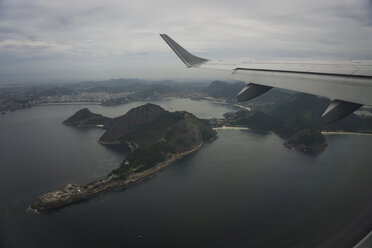 Brazil, Rio de Janeiro, view to the city from airplane - MAUF000246