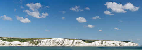 UK, Dover, view chalk cliffs stock photo