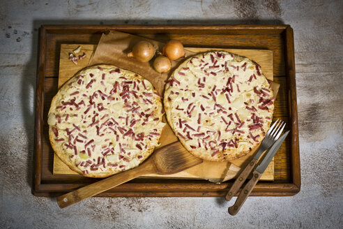 Elsässer Flammkuchen, Holztablett - MAEF011254