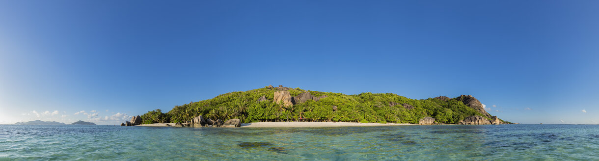 Seychellen, La Digue, Insel, Westküste, Anse Source D'Argent, Panorama - FOF008432