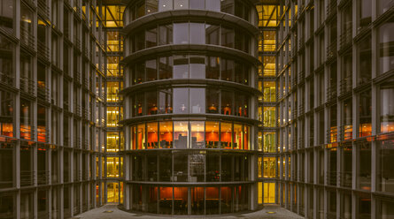 Germany, Berlin, partial view of Paul-Loebe-Building in the evening - ZMF000457