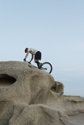 Biker-Action am Strand von Lloret de Mar - SKCF000052