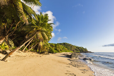 Seychellen, Insel Silhouette, Strand Anse Lascars - FOF008448