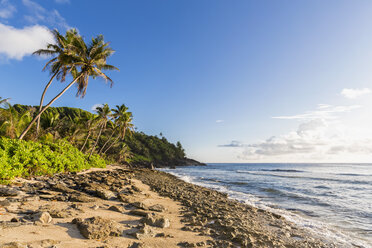 Seychellen, Insel Silhouette, Strand Anse Lascars - FOF008449