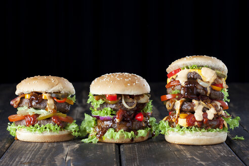 Drei Doppel-Burger - CSF027191