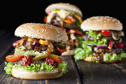 Three double burgers - CSF027196