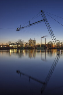 Germany, Wolfsburg, Autostadt in the evening - PVCF000782