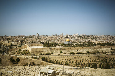 Israel, Jerusalem, cityscape with Dome of the Rock - REAF000067