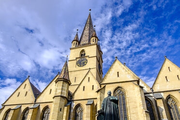 Rumänien, Hermannstadt (Sibiu), Evangelische Kirche, Albert-Huet-Platz, Bischof-Teutsch-Denkmal - HAMF000169