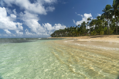 Dominican Republic, Peninsula Samana, Beach of Las Terrenas stock photo