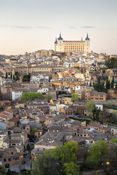 Spain, View of Toledo, Alcazar in the evening - EPF000019