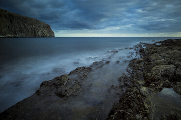 Spain, Tenerife, Landscape at the ocean in the evening - SIPF000237