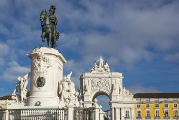 Portugal, Lissabon, Baixa, Reiterstandbild von König José I - MAUF000290