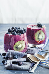 Smoothie pudding with tapioca, blueberries, and kiwi - SBDF002719