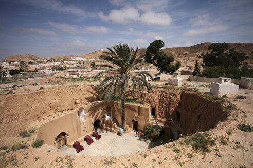 Tunisia, Matmata, Berber village, Hotel Sidi-Driss, old cave dwelling - DSGF001066