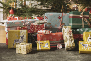Christmas presents under tree - MFF002806