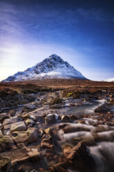 Schottland, Hochland, Glencoe, Glen Etive, Blick auf Buachaille Etive Mor - SMAF000448