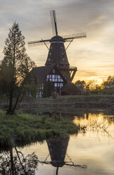 Germany, Gifhorn, International Wind- and Watermill Museum in the evening - PVCF000800