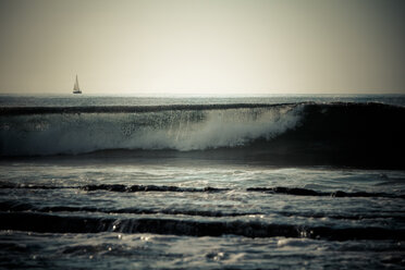 Spain, Tenerife, sailing boat on the ocean - SIPF000251