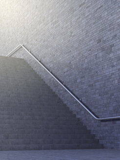 Empty staircase, 3d rendering - AHUF000125