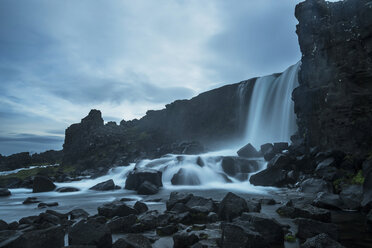 Island, Thingvellir-Nationalpark, Wasserfall Oexararfoss - PAF001673
