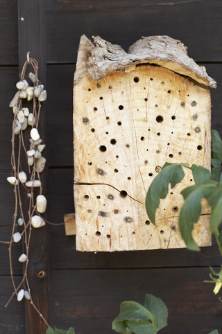 Insect hotel stock photo