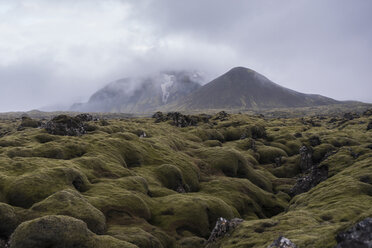 Iceland, volcanoes in fog - PAF001708