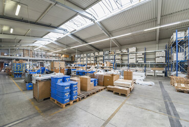 Empty industrial hall with stored packages - DIGF000088