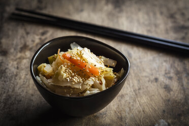 Kimchi, fermented Korean side dish made of vegetables - EVGF002848