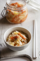 Kimchi, fermented Korean side dish made of vegetables - EVGF002850