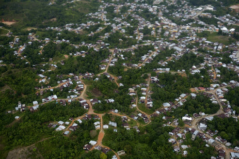 Colombia, Quibdo, aerial view - FLKF000630