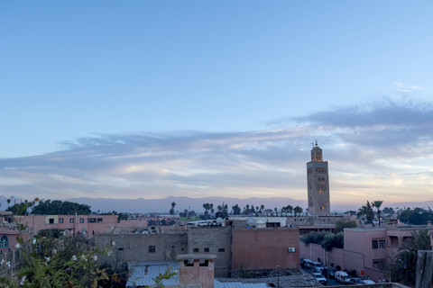 Marokko, Marrakesch am Abend, lizenzfreies Stockfoto