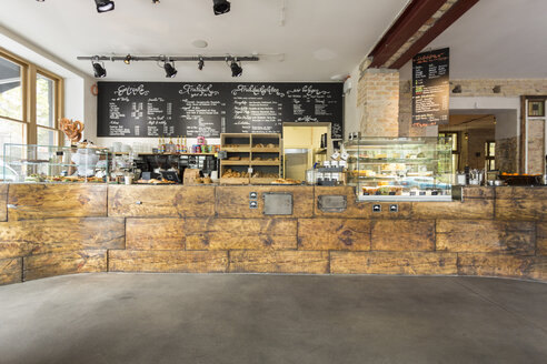 Indoor view of a modern coffee shop - TAMF000437