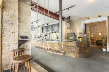 Indoor view of a modern coffee shop - TAMF000439