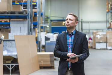 Manager checking goods in storage hall of factory - DIGF000189