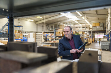 Manager bei der Warenkontrolle in der Fabrik - DIGF000212