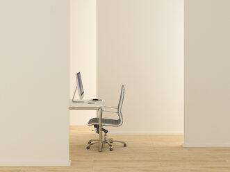 Modern desk, 3D Rendering - UWF000827