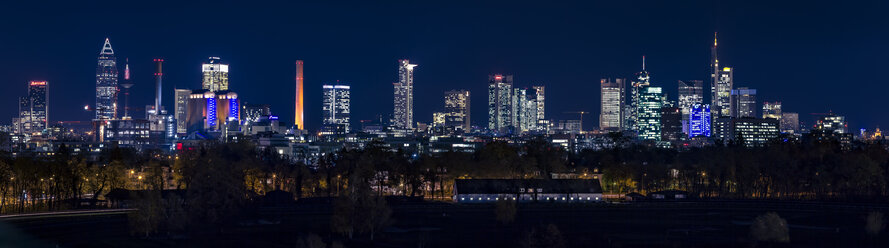 Germany, Hesse, Frankfurt, Downtown view with Hauptwache and financial district - MPAF000056